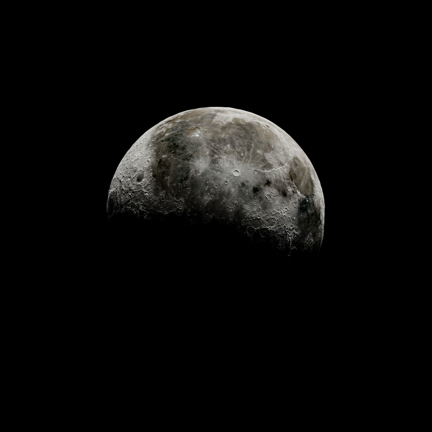 Photoreal Moon 3D model_3