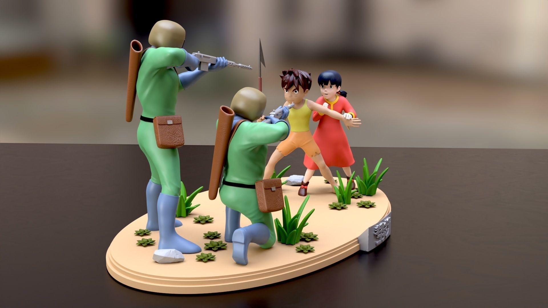Adnane Wa Lina Conan Future Boy diorama 3D print model_5