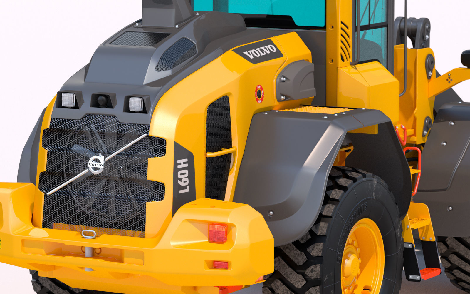 Wheel loader Volvo L60H 3D model_14