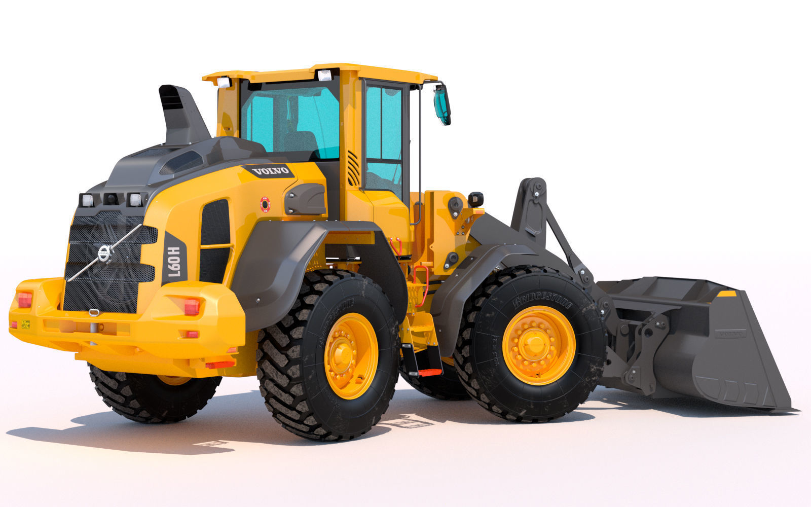 Wheel loader Volvo L60H 3D model_4