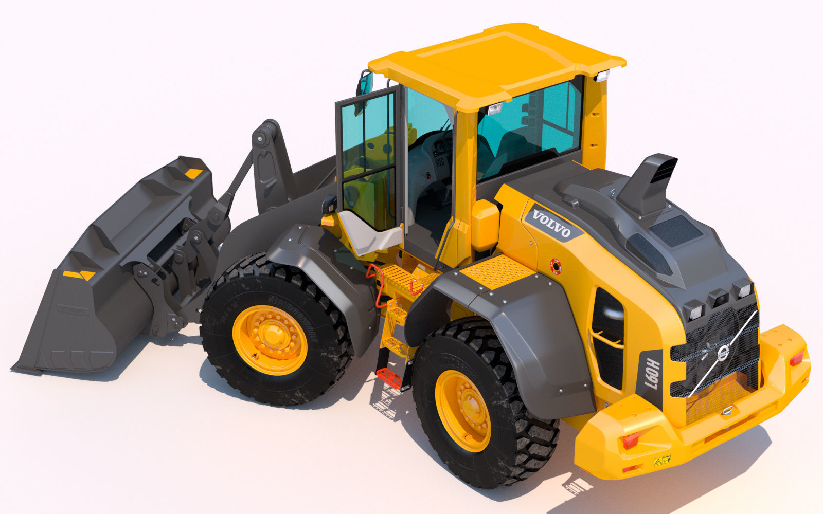 Wheel loader Volvo L60H 3D model_10