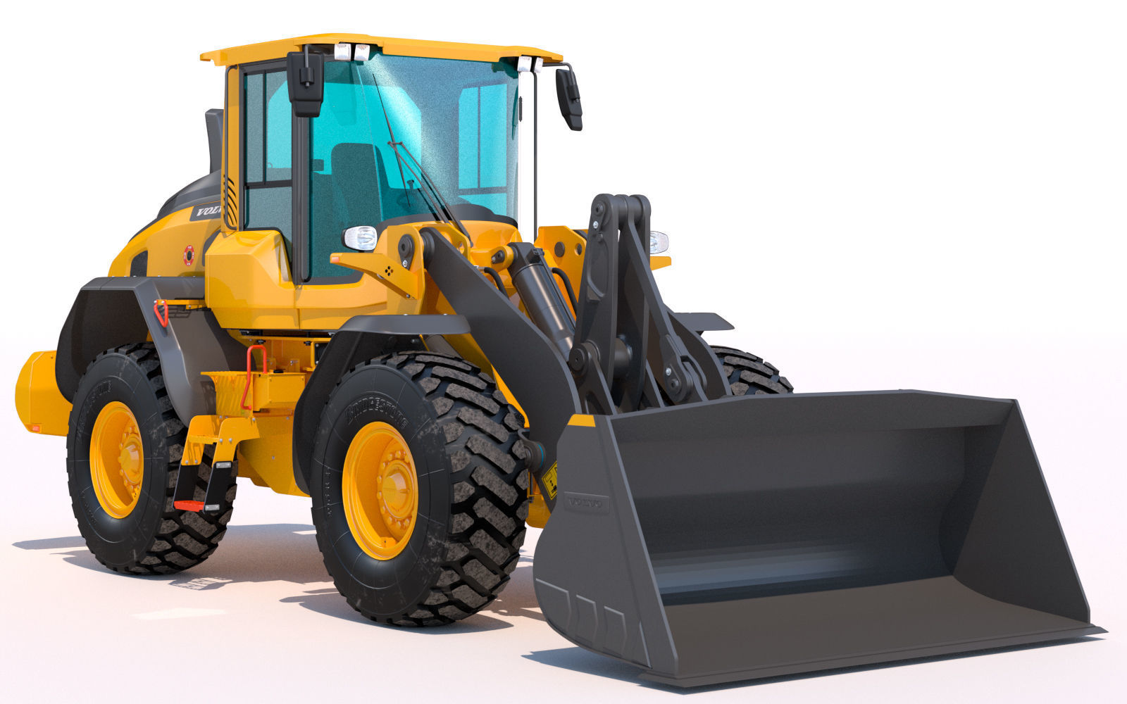 Wheel loader Volvo L60H 3D model_2