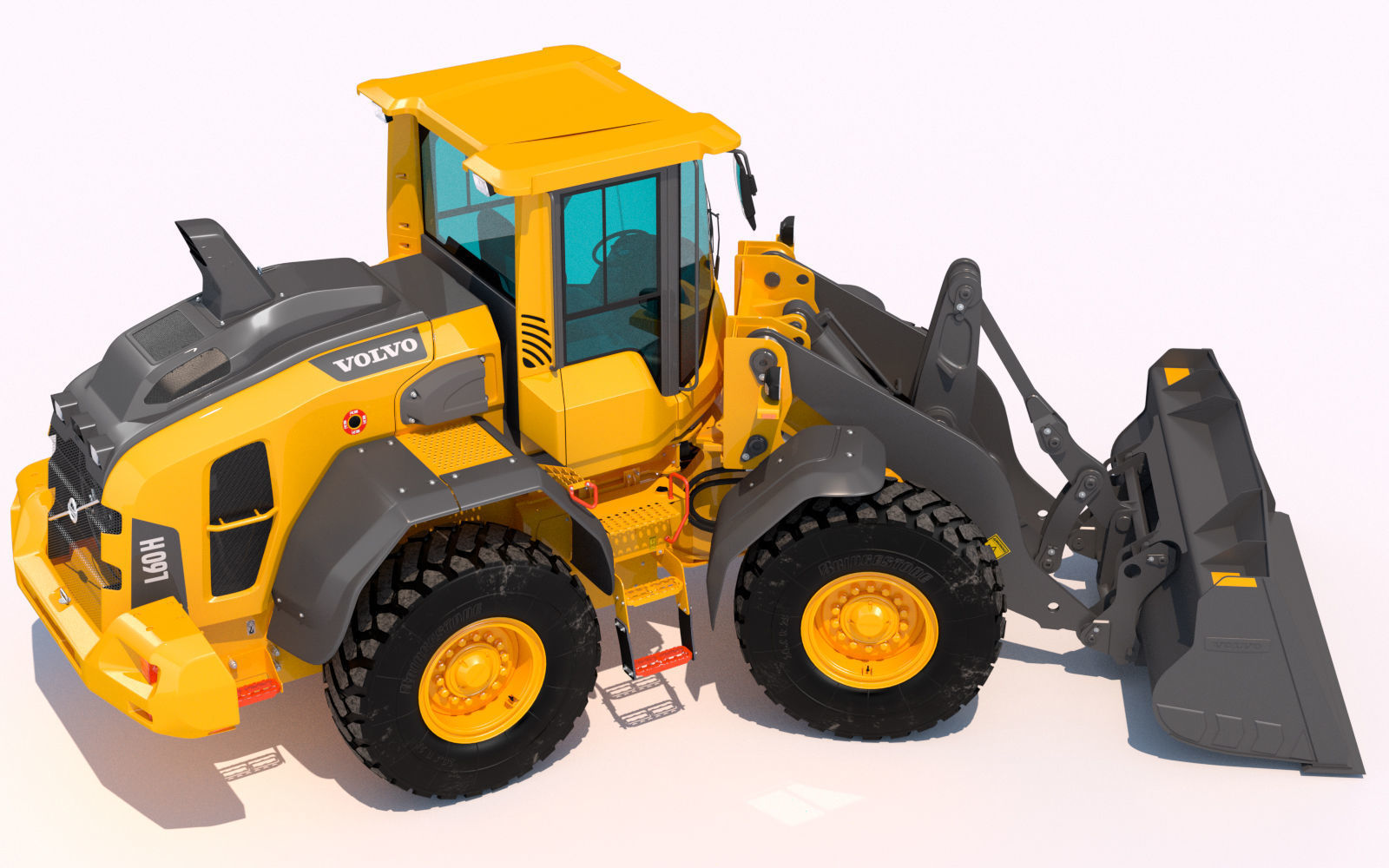 Wheel loader Volvo L60H 3D model_9