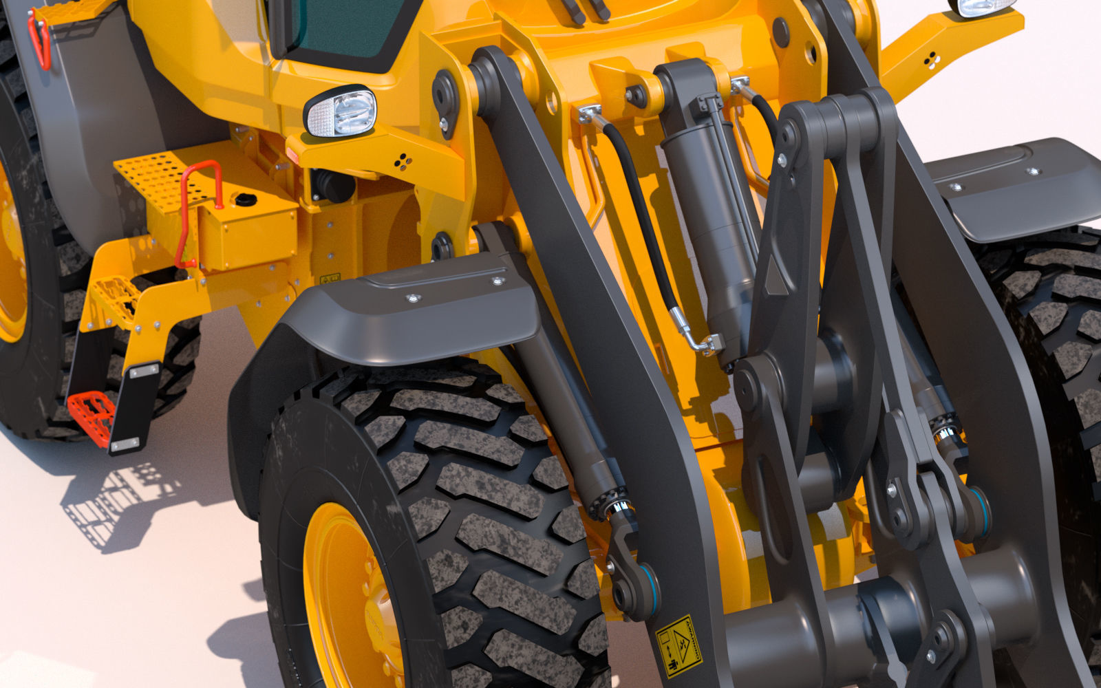 Wheel loader Volvo L60H 3D model_12