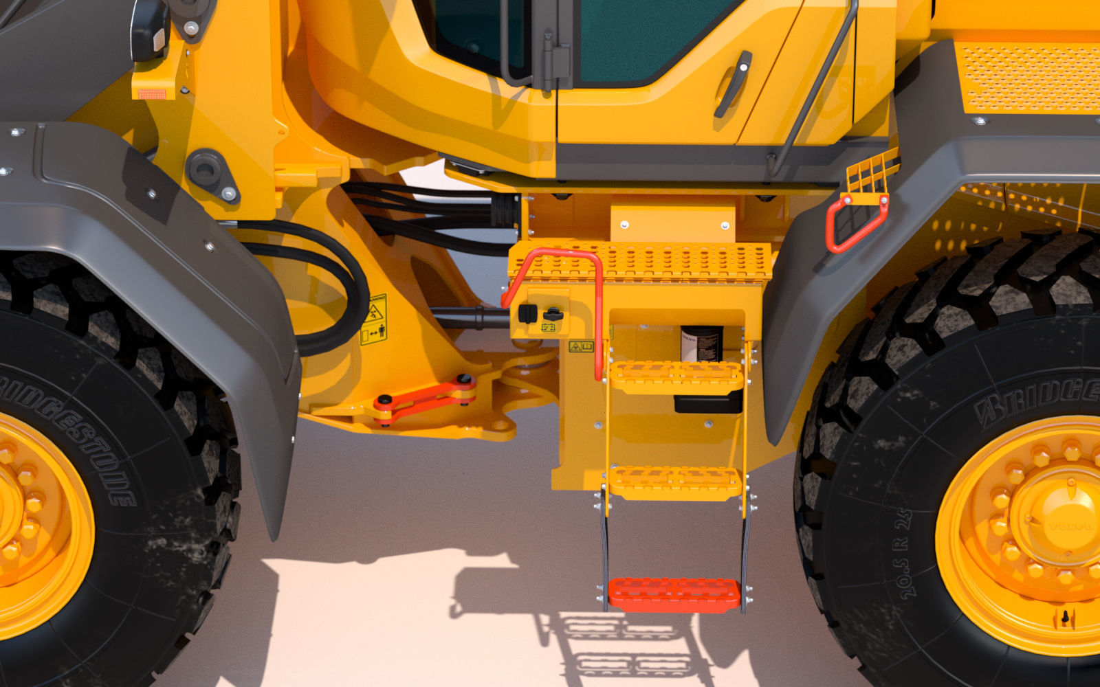 Wheel loader Volvo L60H 3D model_13