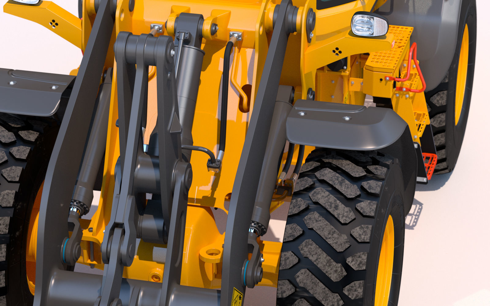 Wheel loader Volvo L60H 3D model_11