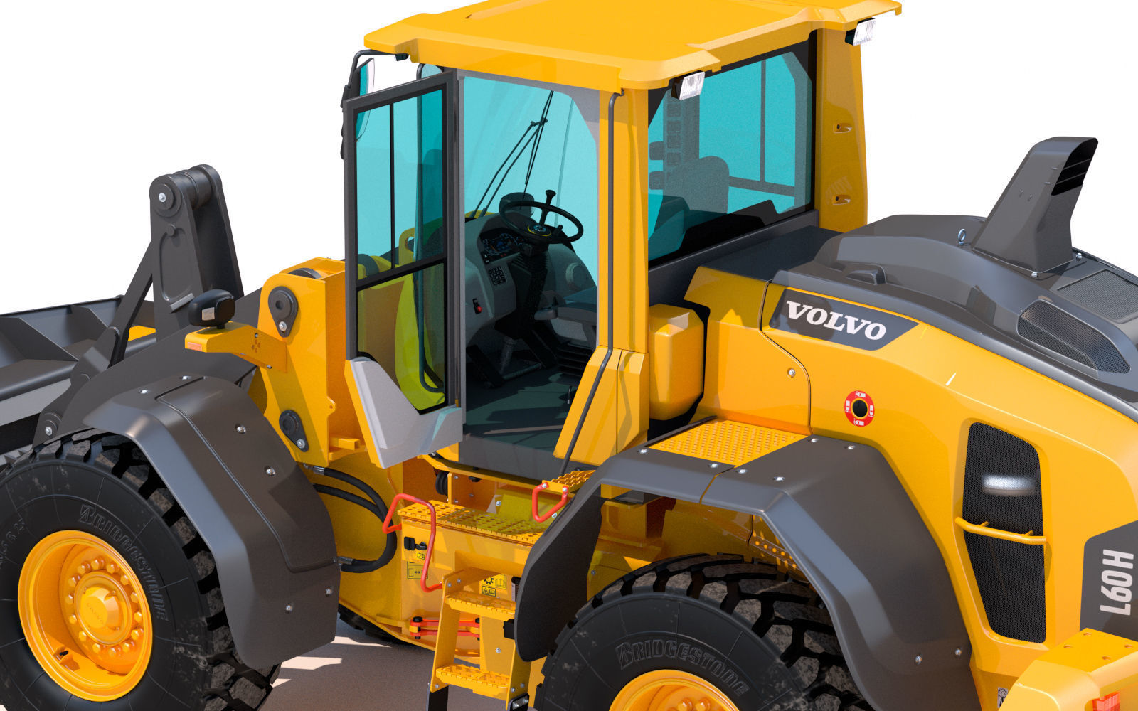 Wheel loader Volvo L60H 3D model_15