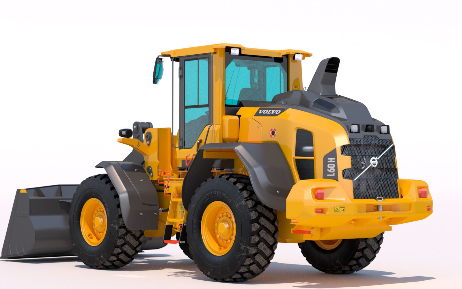 Wheel loader Volvo L60H 3D model_3