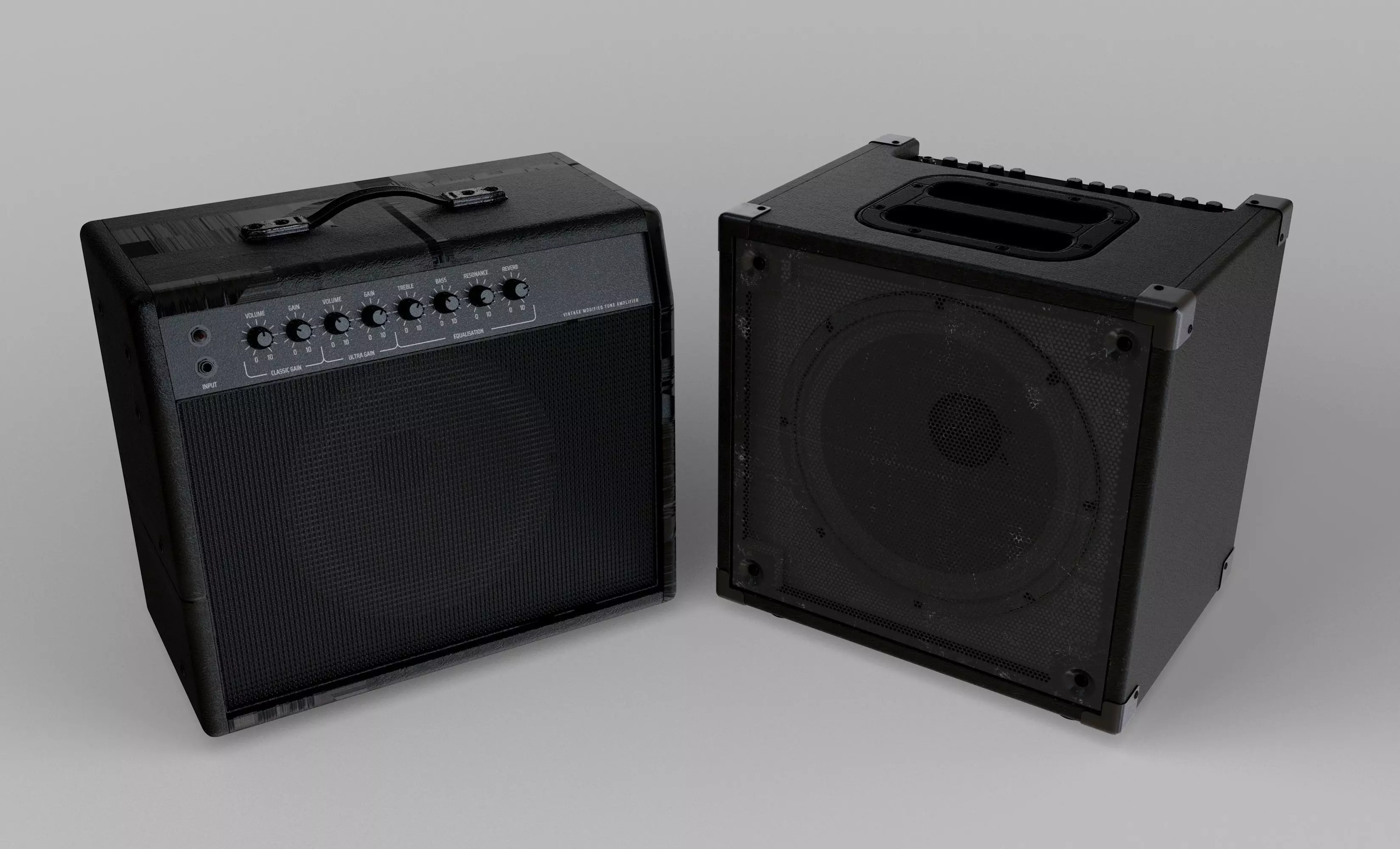 Two Amplifiers 3D model