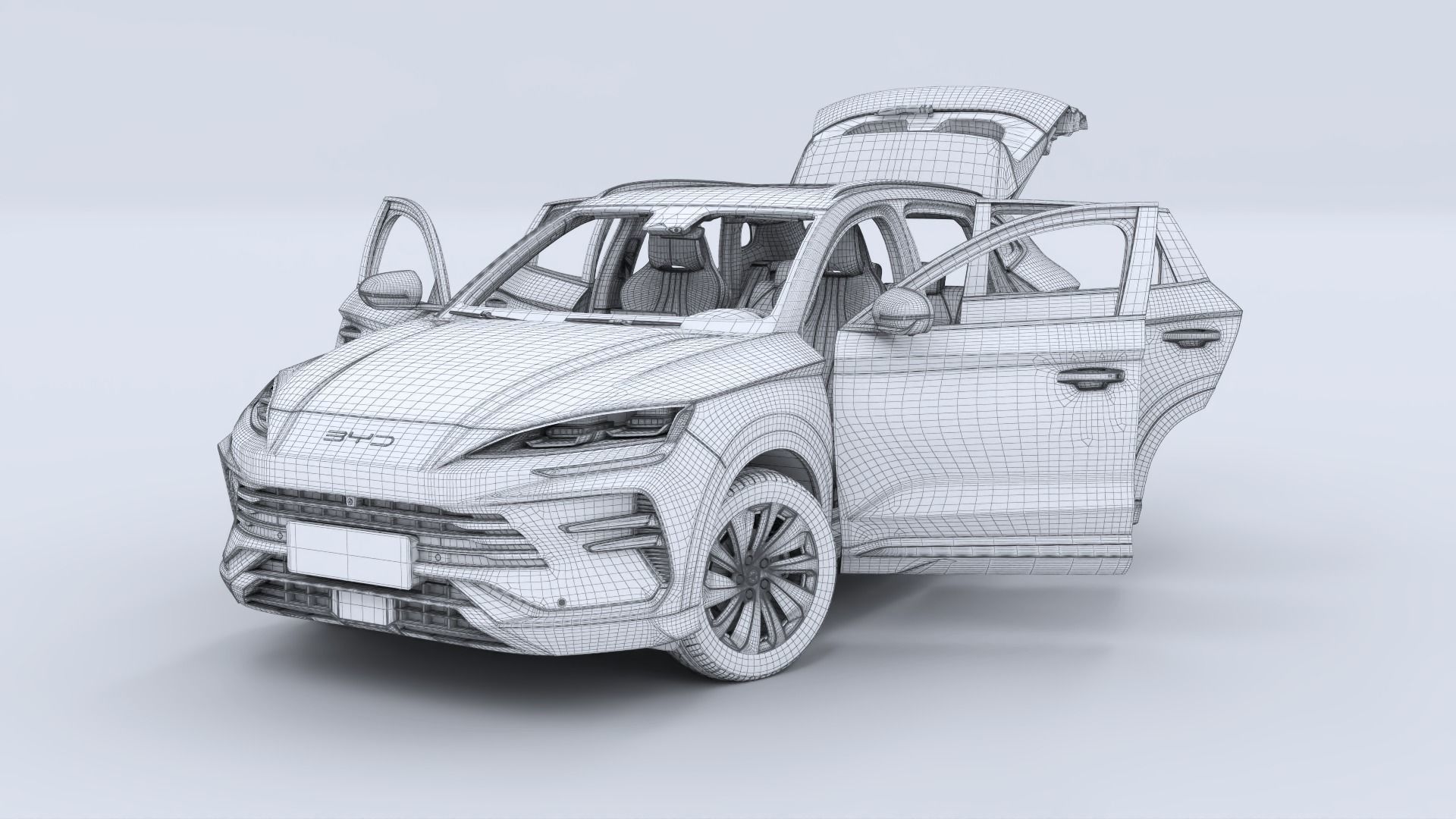 2024 BYD Seal U Song Plus dm-i with interior 3D model_30