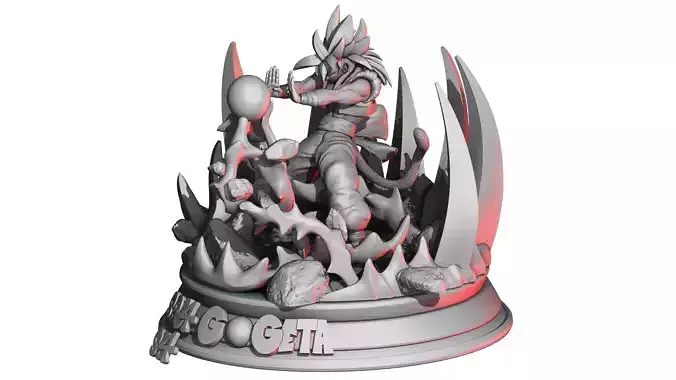 Gogeta SSJ4 3D print model
