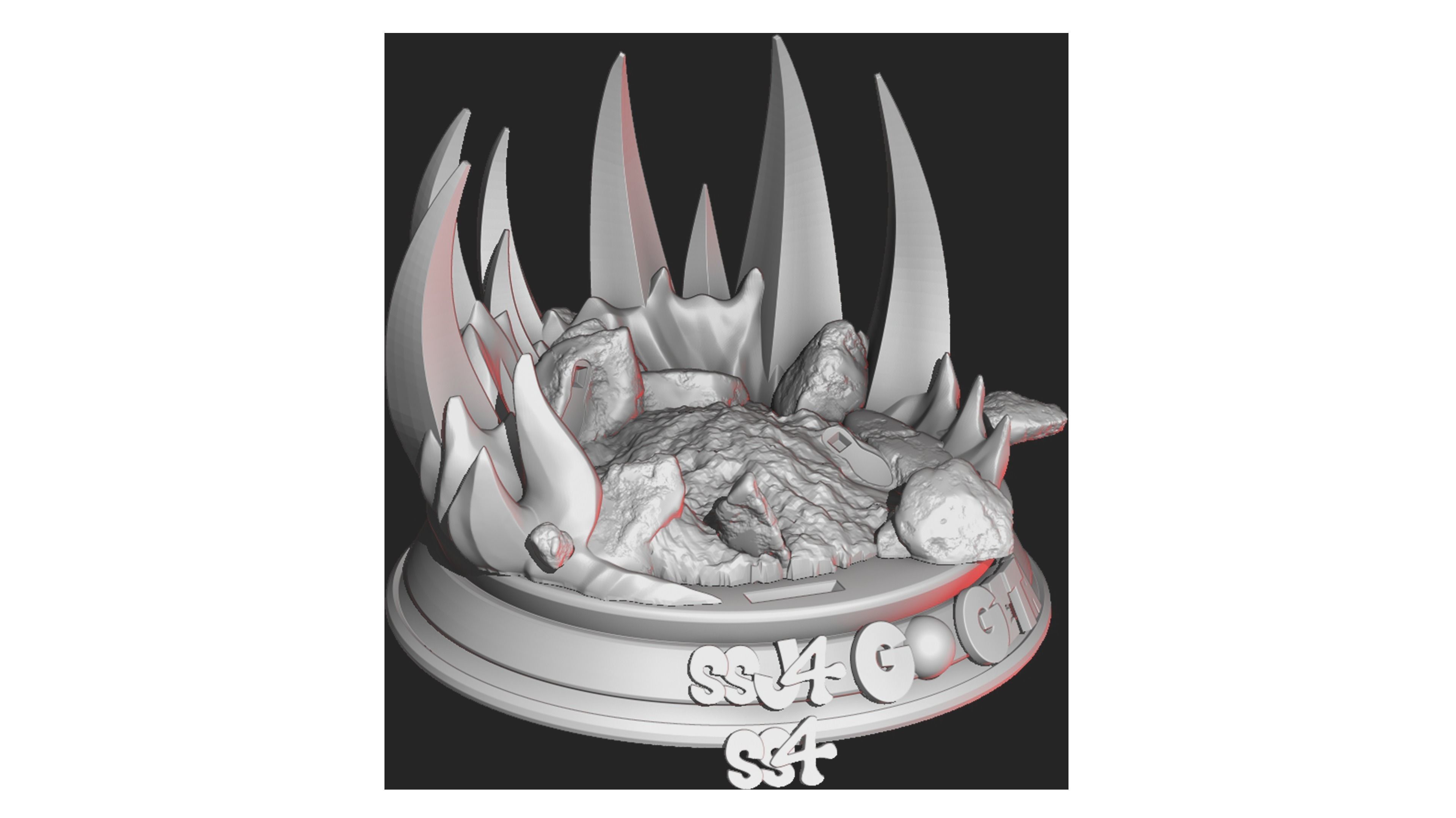 Gogeta SSJ4 3D print model_5