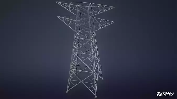 INDUSTRIAL - Electric Tower 01 - LOW POLY