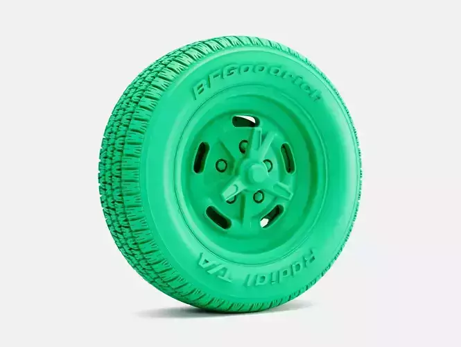 15x7 Kidney Bean Wheel BFGoodrich Radial Tire 3D print model