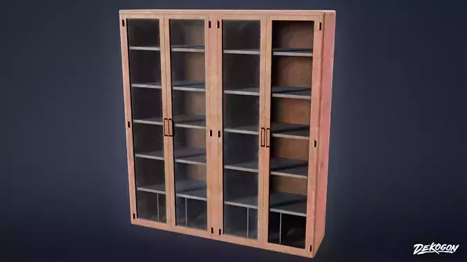 INDUSTRIAL - Glass Shelf 01 - LOW POLY