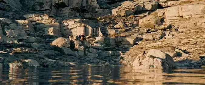 Rocky and Cliffy Norwegian Coast line 3d Scan and scene 3D model