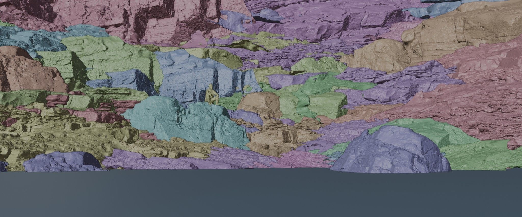 Rocky and Cliffy Norwegian Coast line 3d Scan and scene 3D model_1