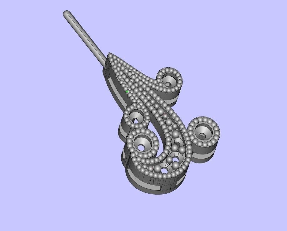 Womens gold halfset 3D print model_5