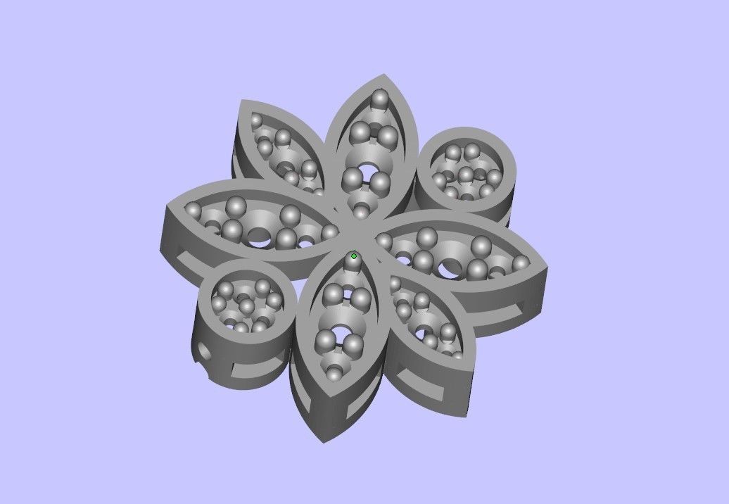 Womens gold halfset 3D print model_6