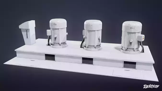 INDUSTRIAL - Machinery 01 - LOW POLY