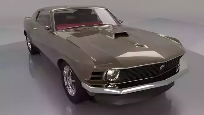 Mustang 1970 Low Poly