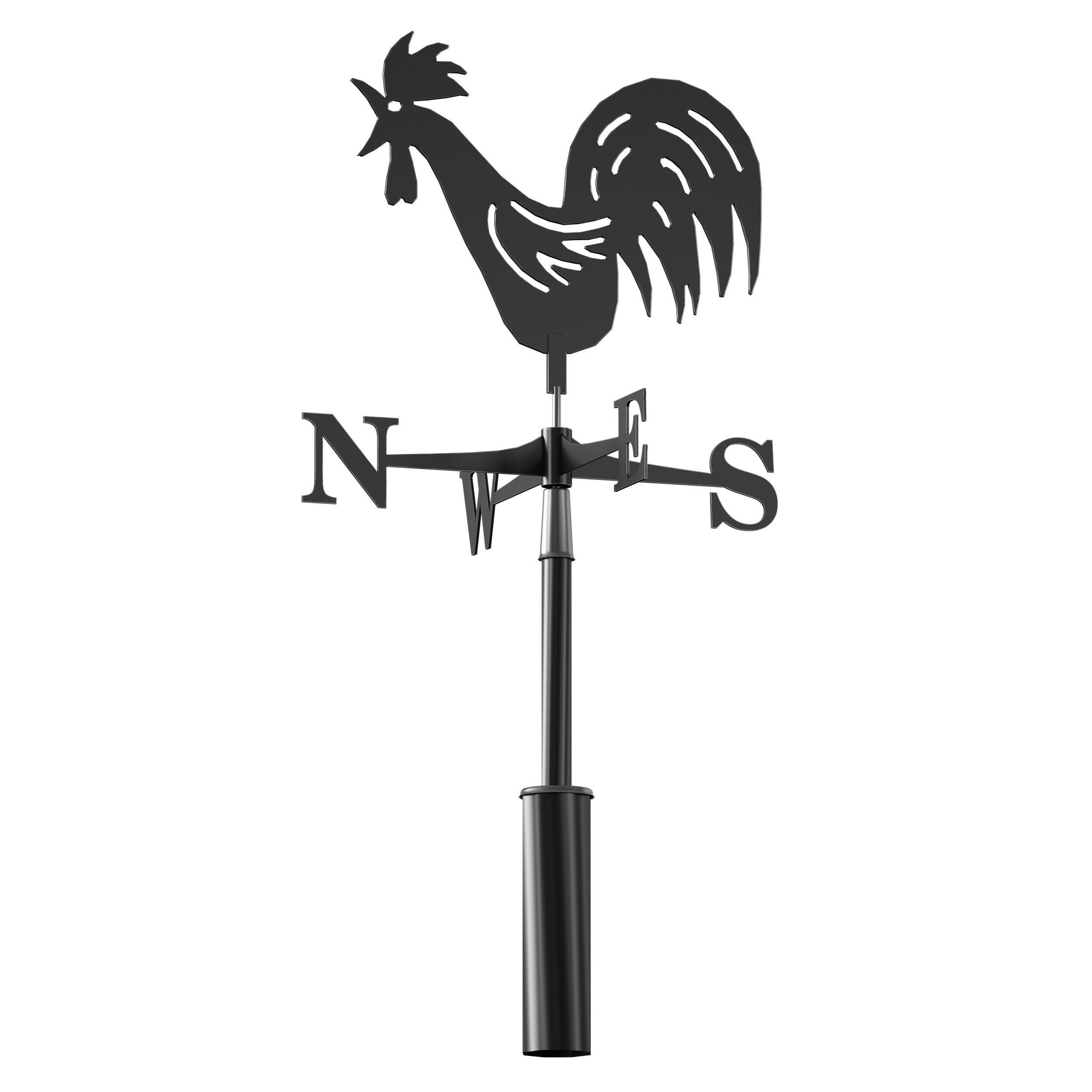 Weathervane Rooster 3D model_1