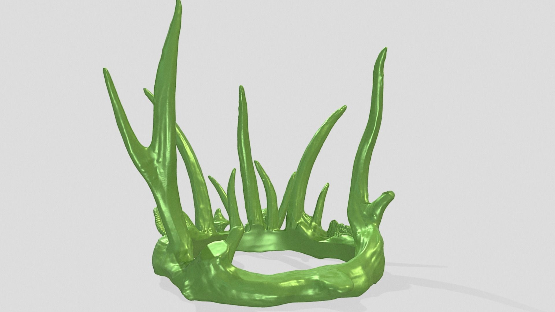 Enchanting Nature Crown with Mushrooms 3D print model_4
