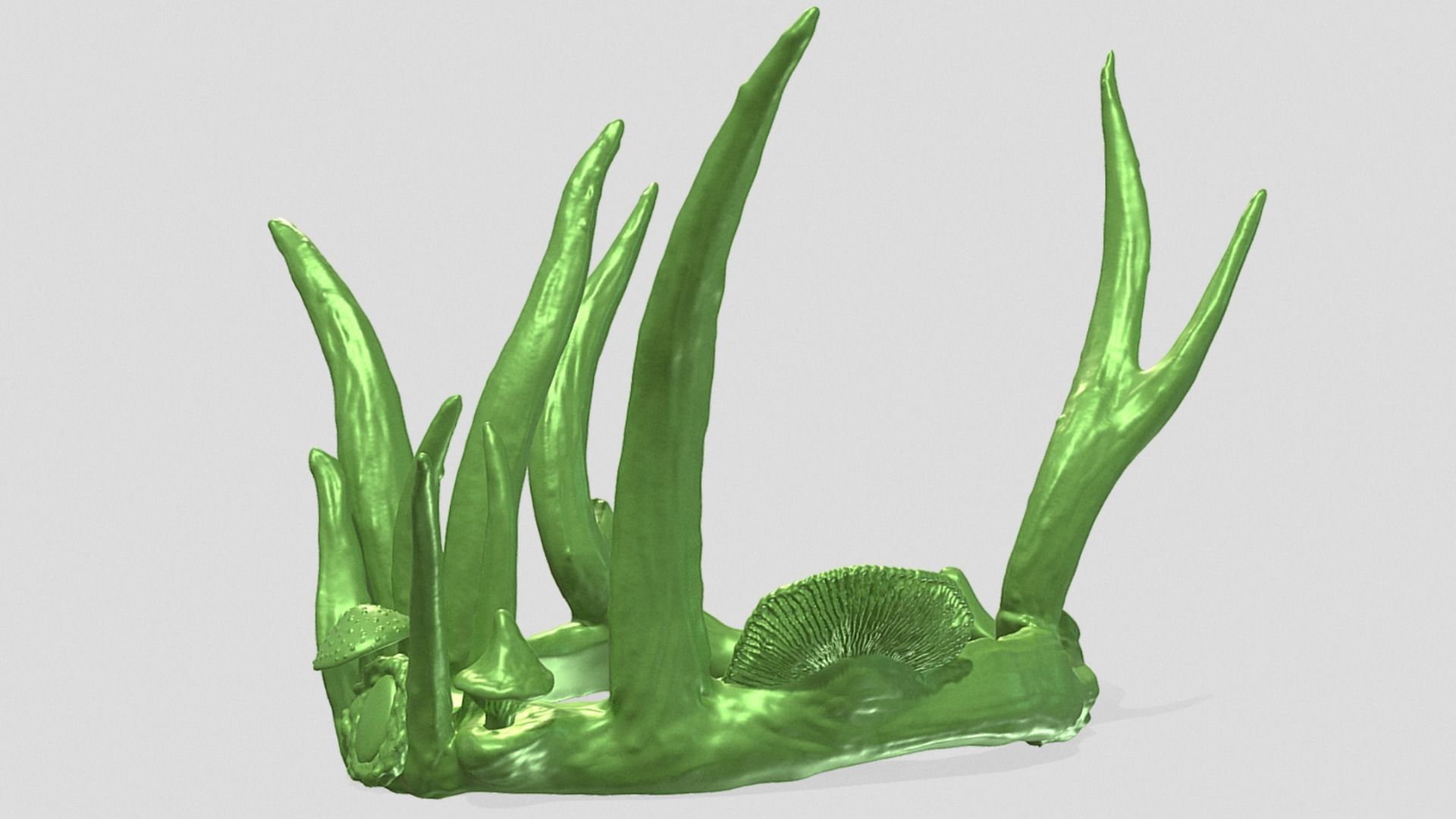 Enchanting Nature Crown with Mushrooms 3D print model_14