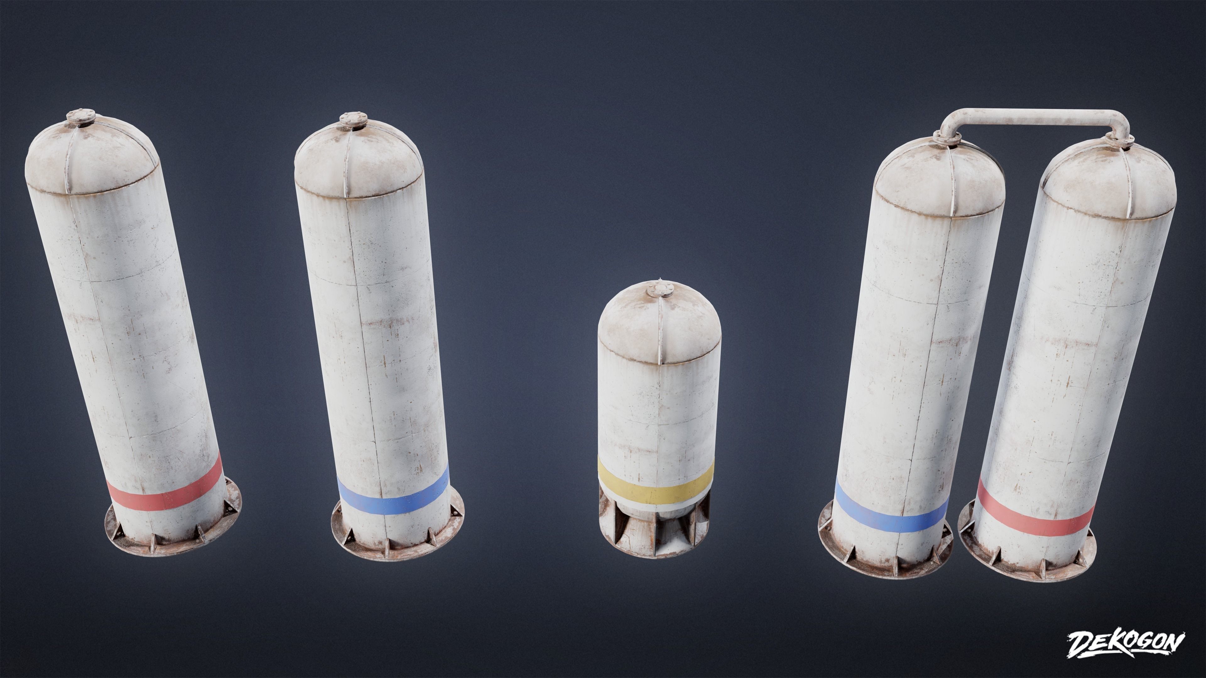 INDUSTRY - Machinery 02 - LOW POLY Low-poly 3D model_3