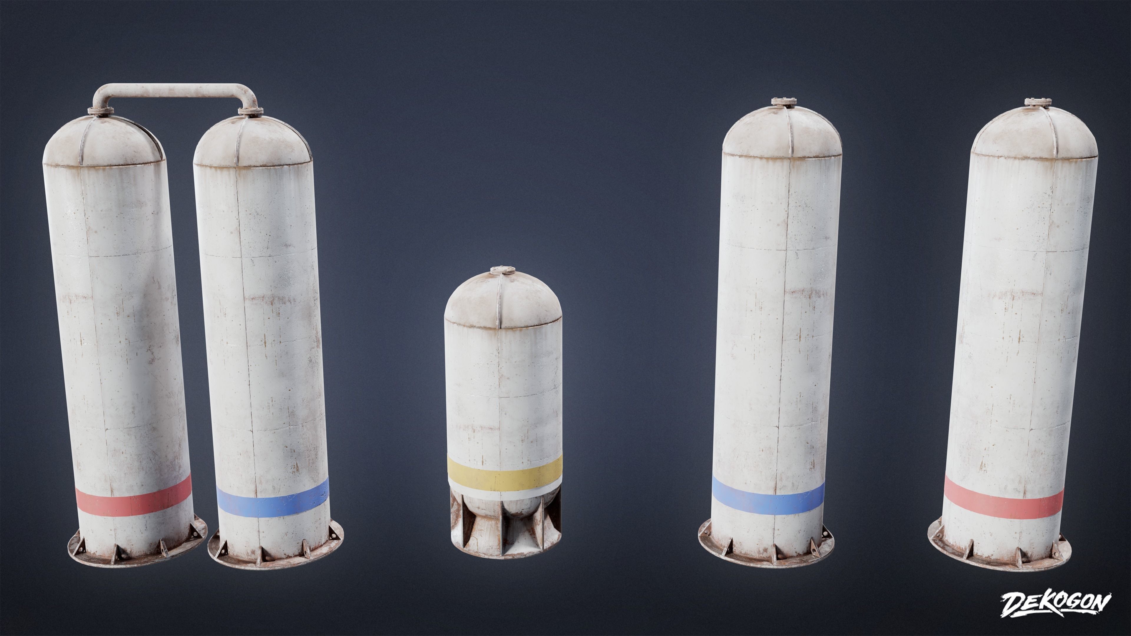 INDUSTRY - Machinery 02 - LOW POLY Low-poly 3D model_2