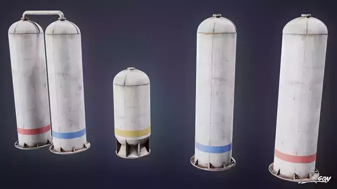 INDUSTRY - Machinery 02 - LOW POLY