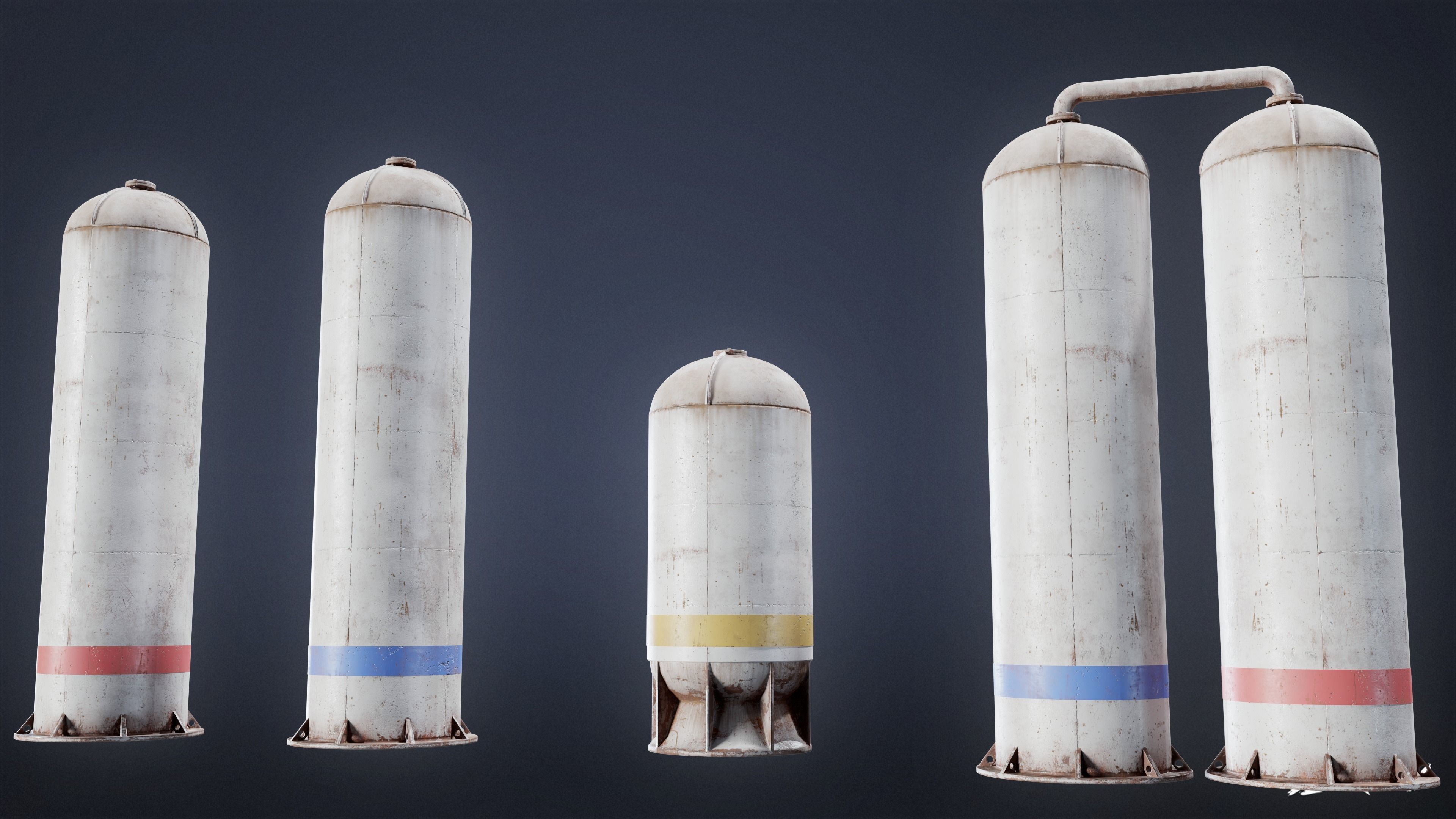 INDUSTRY - Machinery 02 - LOW POLY Low-poly 3D model_4