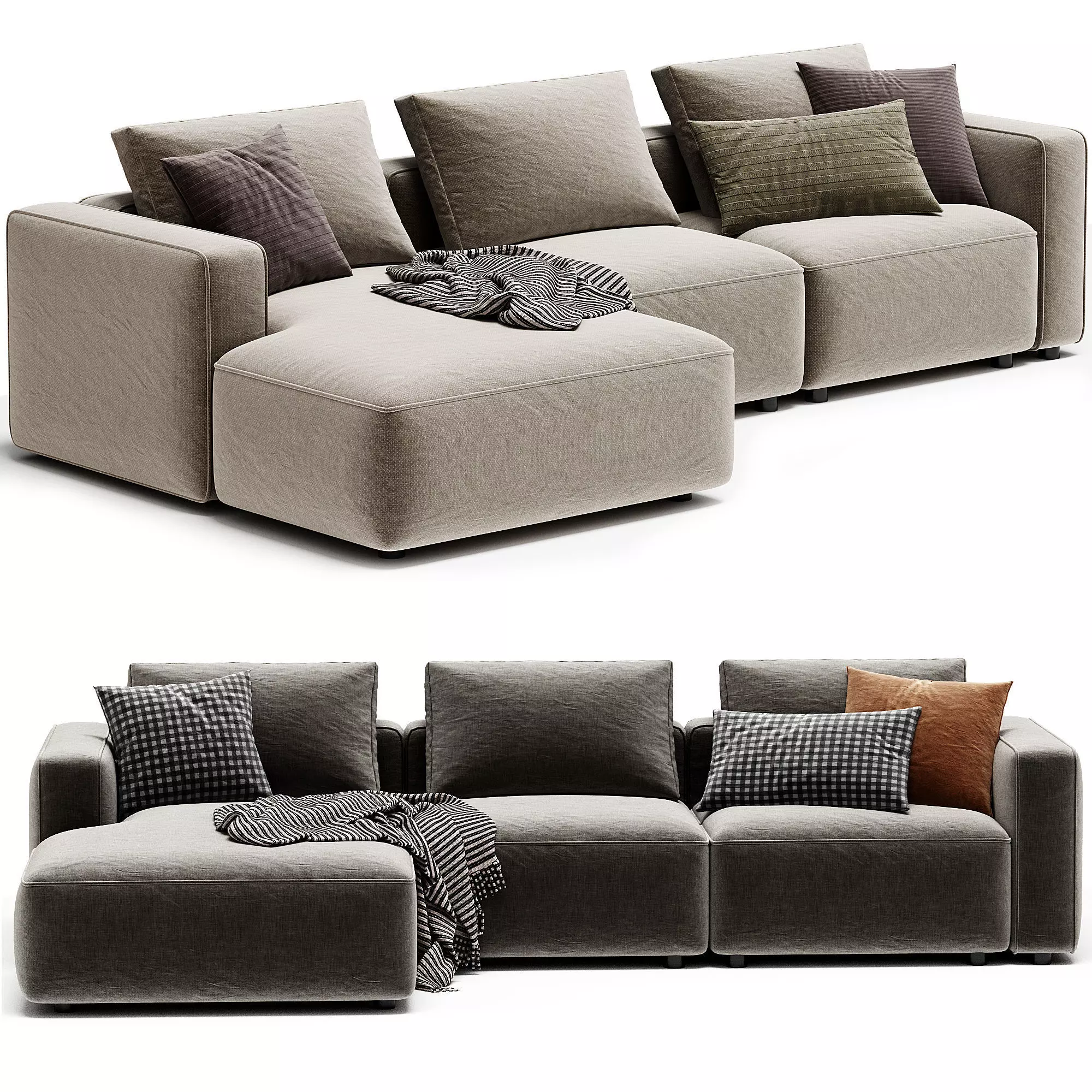 BASECAMP XL CHAISE LOUNGE Sofa 3D model_0