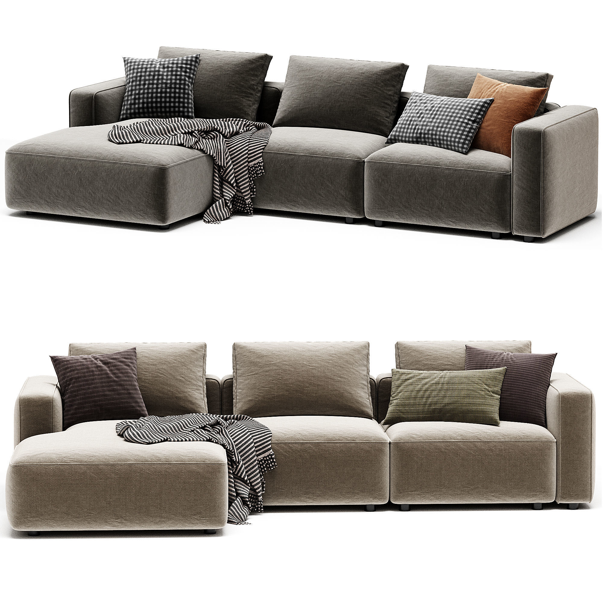 BASECAMP XL CHAISE LOUNGE Sofa 3D model_2