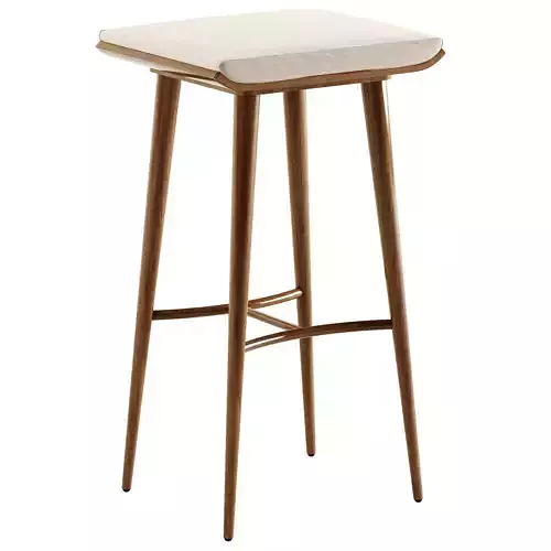 Luce Wooden Barstool With IntegratedCushion
