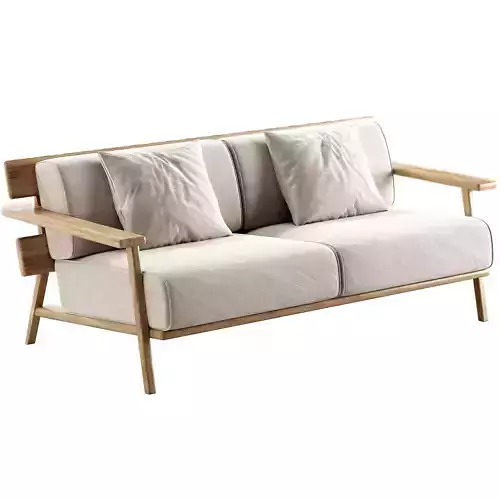 PARALEL 2 Seater Garden Sofa By POINT 3D model