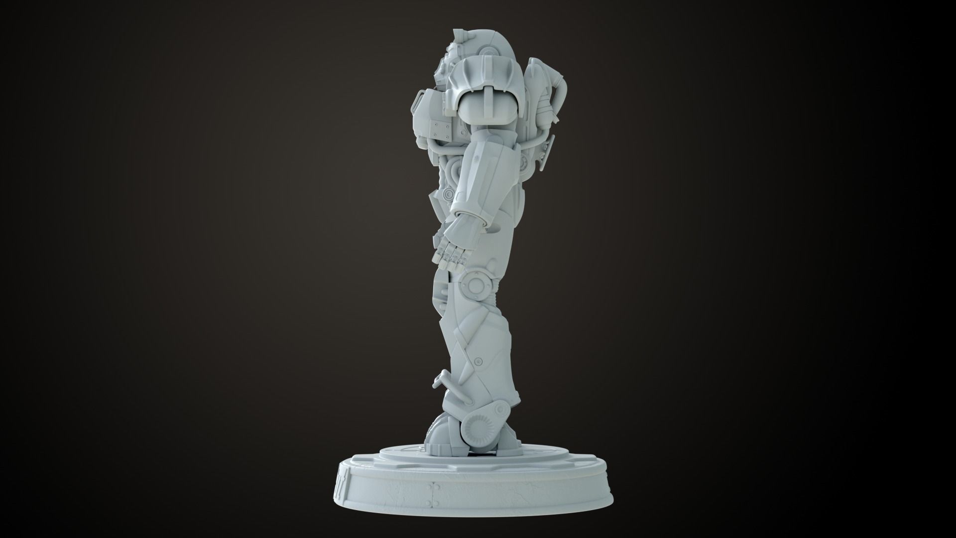 Fallout T60 Brotherhood of Steel Custom 3D print model_14