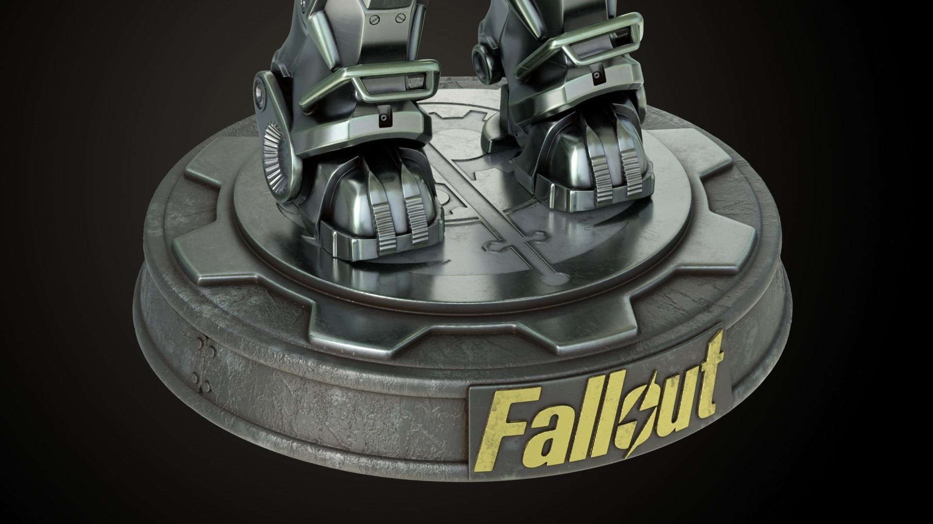Fallout T60 Brotherhood of Steel Custom 3D print model_7