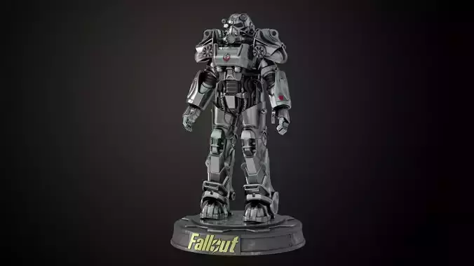 Fallout T60 Brotherhood of Steel Custom 3D print model