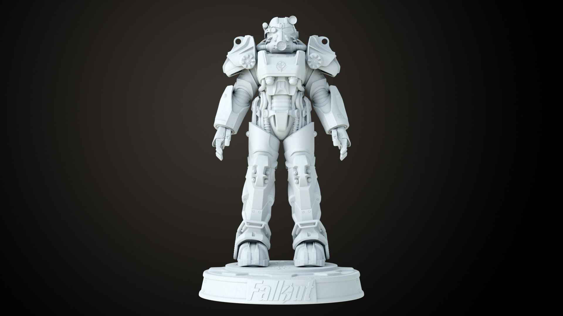 Fallout T60 Brotherhood of Steel Custom 3D print model_13