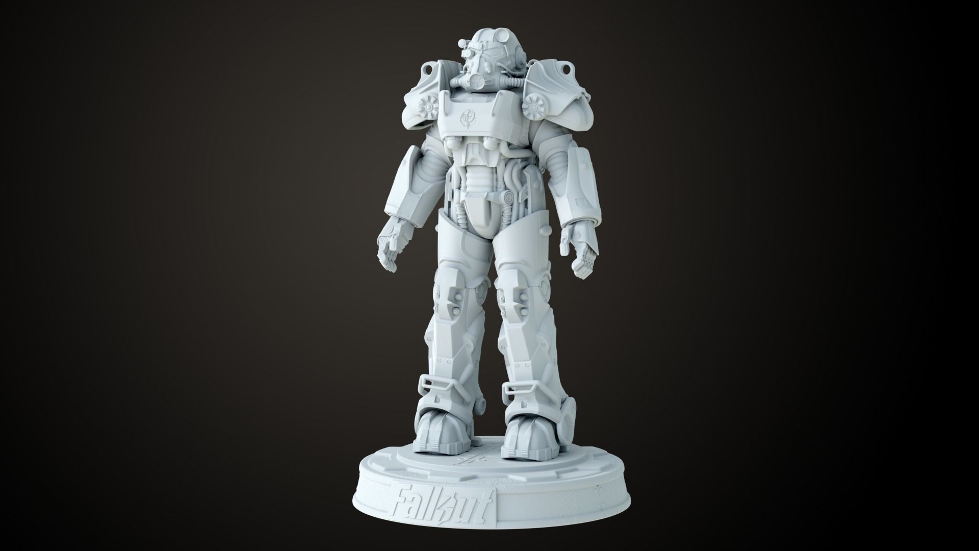 Fallout T60 Brotherhood of Steel Custom 3D print model_10