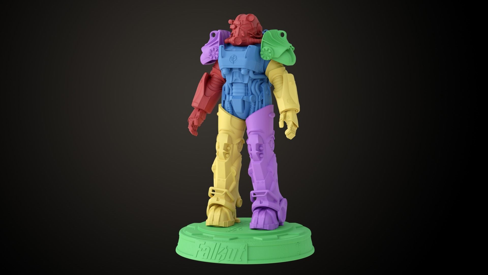 Fallout T60 Brotherhood of Steel Custom 3D print model_16