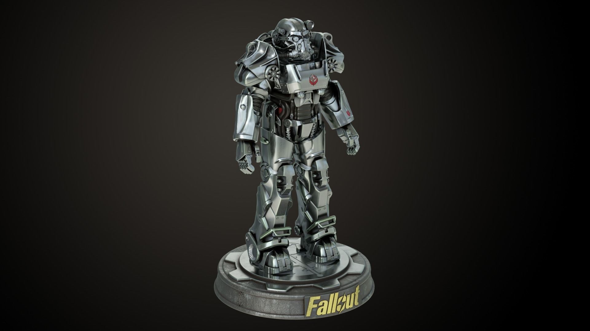 Fallout T60 Brotherhood of Steel Custom 3D print model_3