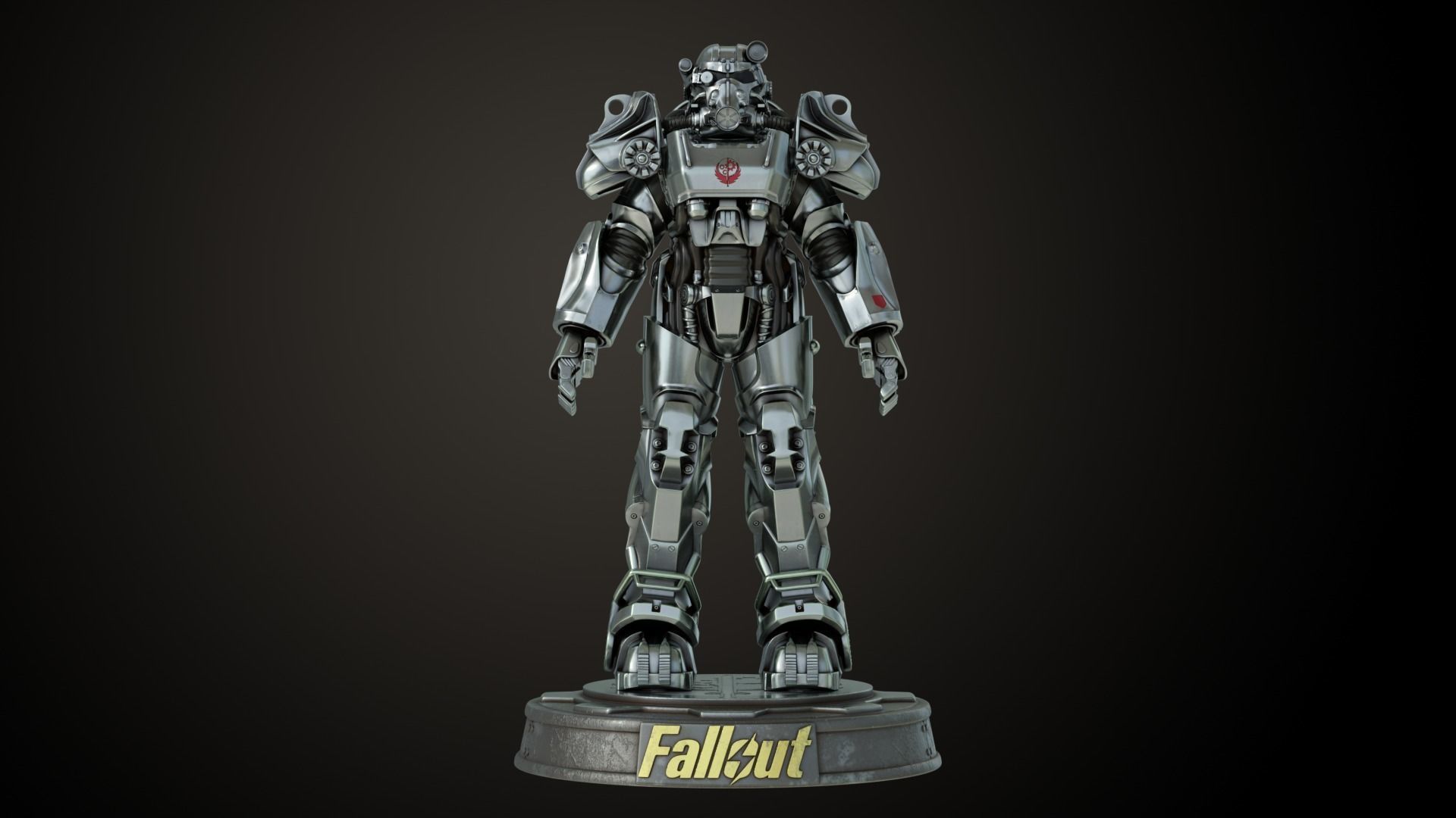Fallout T60 Brotherhood of Steel Custom 3D print model_5