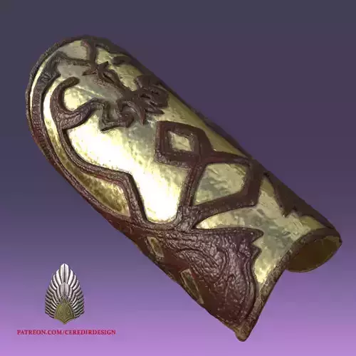 Theoden Forearm Gauntlet lord of the rings 3D DIGITAL Dl 3D print model
