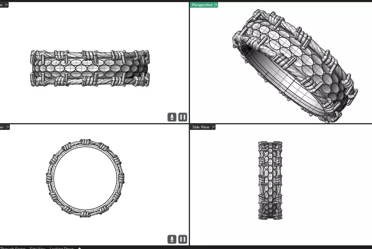 Barbwire band 3D print model