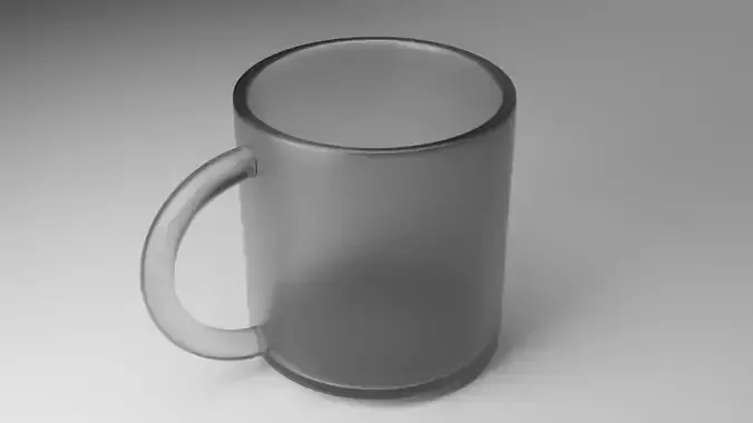 3D cup of coffee - cup without coffee