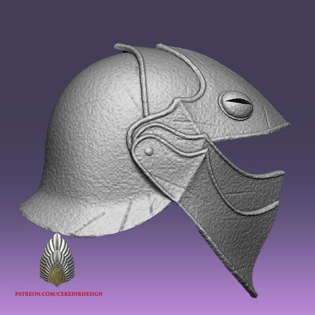 Orc Crow Helmet lord of the rings 3D DIGITAL DOWNLOAD FILE 3D print model_5