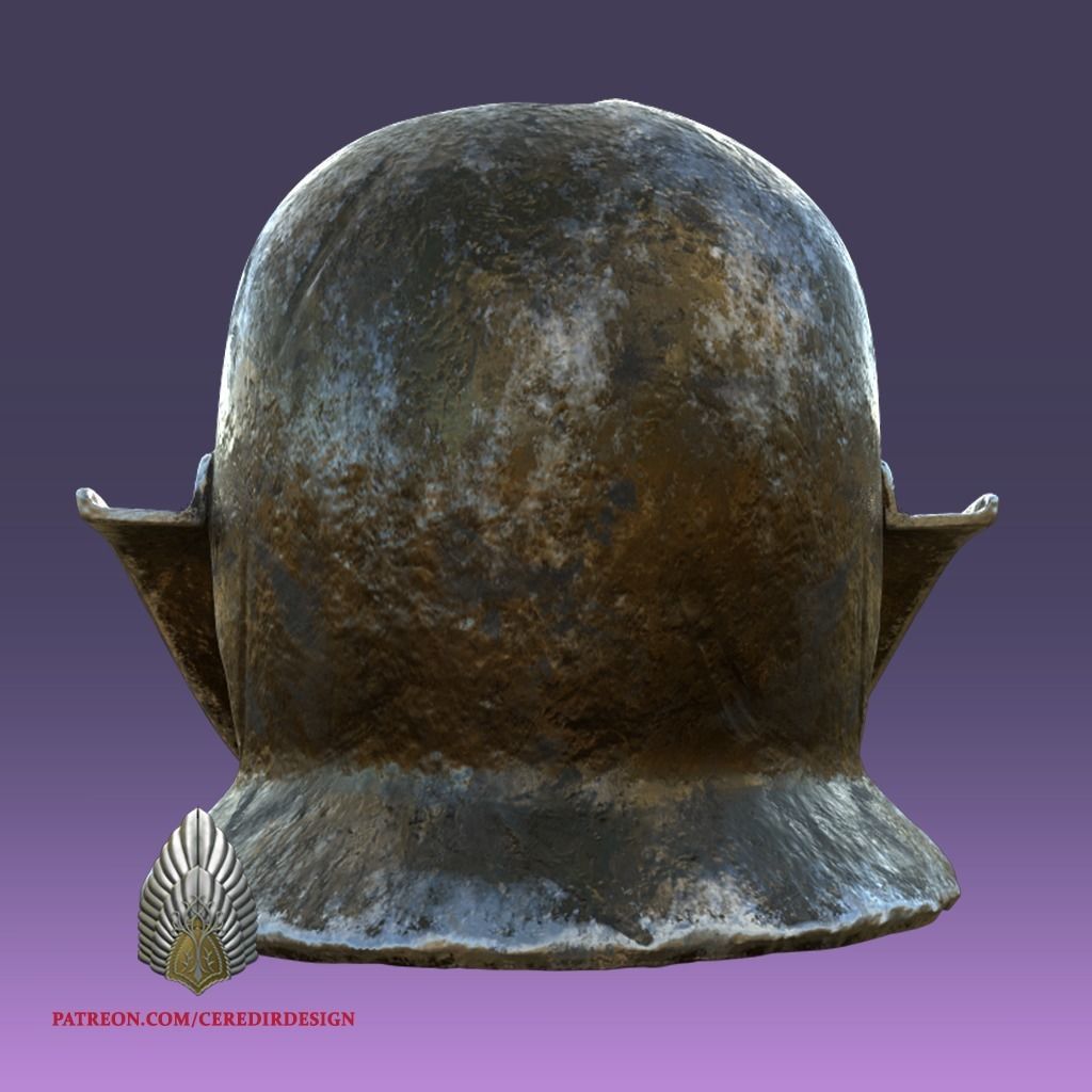 Orc Squinter Helmet lord of the rings 3D DIGITAL DOWNLOAD 3D print model_4