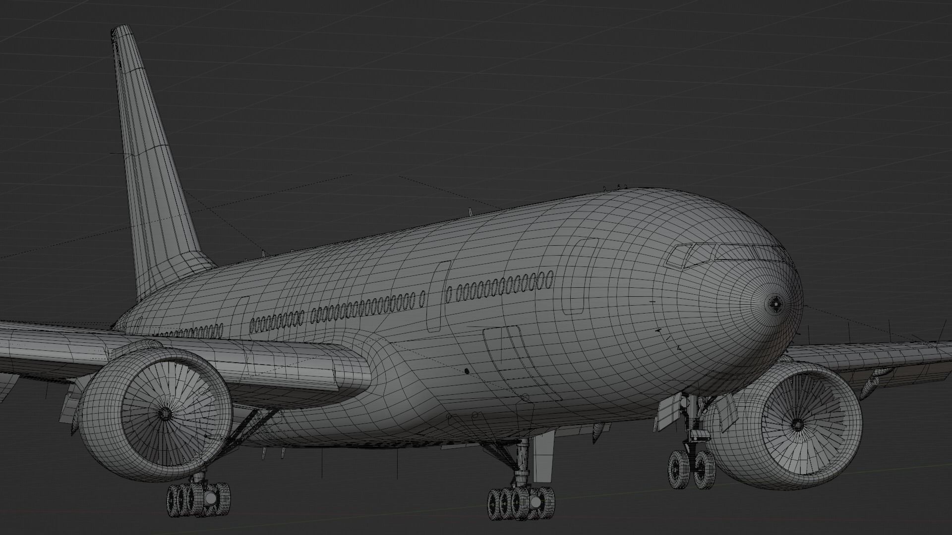 ANIMATED Boeing 777-200ER - United Airlines Livery 3D model_15
